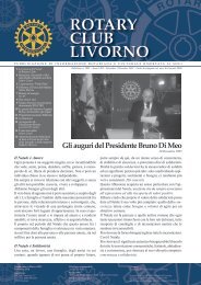 Bollettino Novembre-Dicembre 2007 - Rotary Club Livorno
