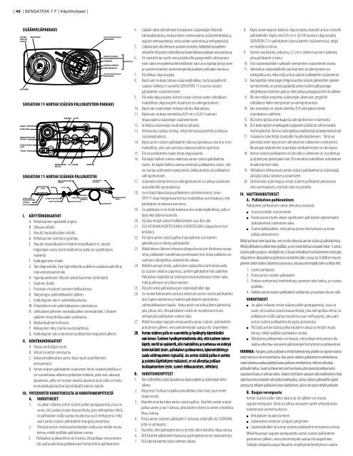 SENSATION® 7Fr. IAB CATHETER INSTRUCTIONS FOR USE