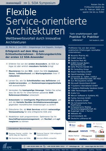 Service-orientierte Architekturen - Werum Software & Systems AG