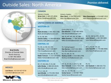 Outside Sales Global Contact Maps - Wesco Aircraft