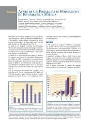 Avvio di un Progetto di Formazione in Informatica Medica - Simg