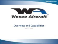 Overview and Capabilities - Wesco Aircraft