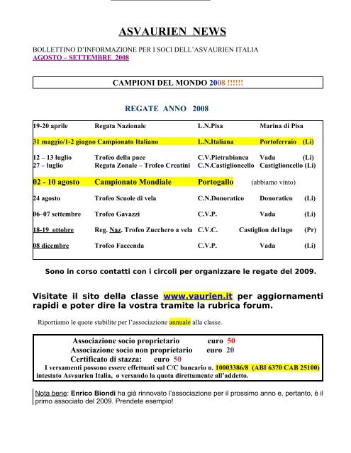 1-ASVNEWS sett 2008.pdf - As Vaurien Italia