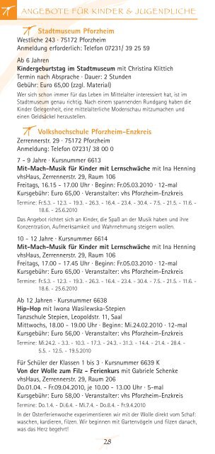 Februar - Juli 2010 - Kunstverein Pforzheim im Reuchlinhaus eV