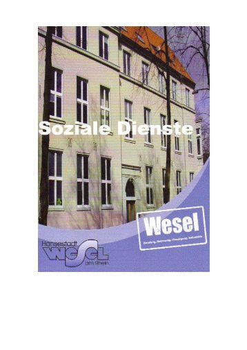 Soziale Dienste (Beratung / Betreuung / Versorgung ... - Wesel