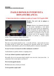 PAOLO BONOLIS INTERVISTA DONATO BILANCIA - Misteri d'Italia