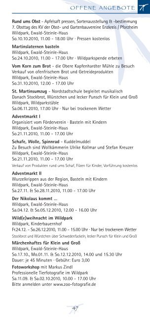 September '10 - Januar '11 - Kunstverein Pforzheim im ...