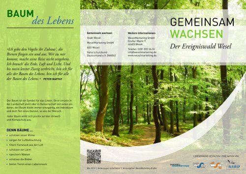 Der Ereigniswald Wesel - WeselMarketing