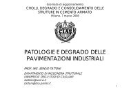 Patologie e degrado delle pavimentazioni industriali; Seminario CIAS