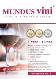 1 year – 1 Price - MUNDUS Vini