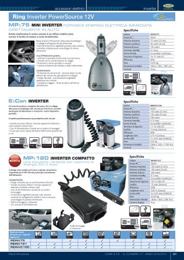 trasformatori e inverter - DbWeb - Co.ra SpA - Cora