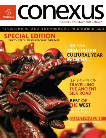 special edition - Conexus Magazine - Italian Chamber of Commerce ...