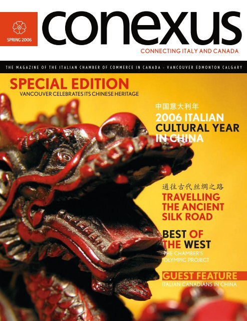 special edition - Conexus Magazine - Italian Chamber of Commerce ...