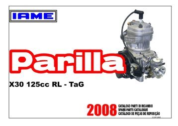 Catalogo Motor IAME-Parilla X30 - 03 07 08 - IAME Brasil