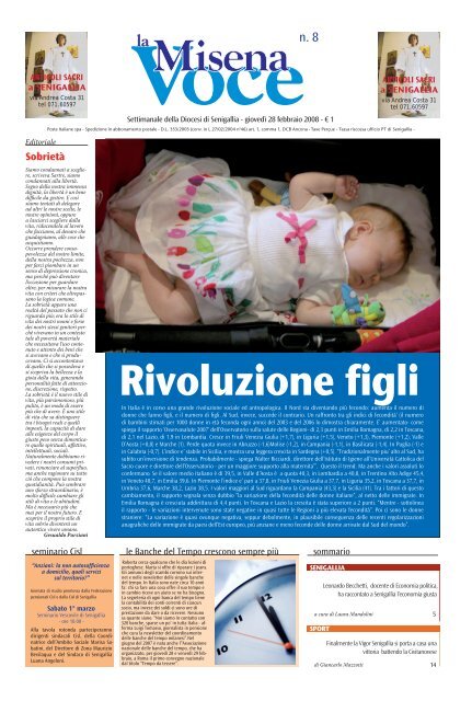 Leggi l'intero giornale in formato .pdf - La voce Misena