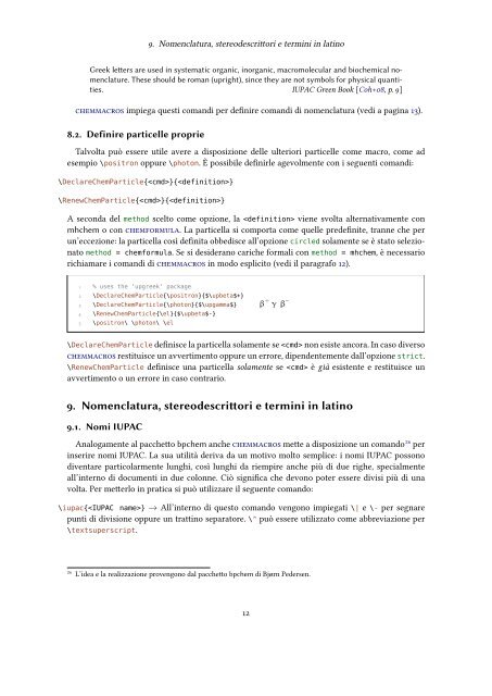 chemmacros v3.6b - documentazione in italiano - CTAN