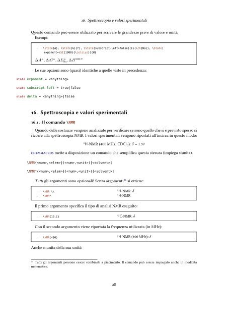 chemmacros v3.6b - documentazione in italiano - CTAN