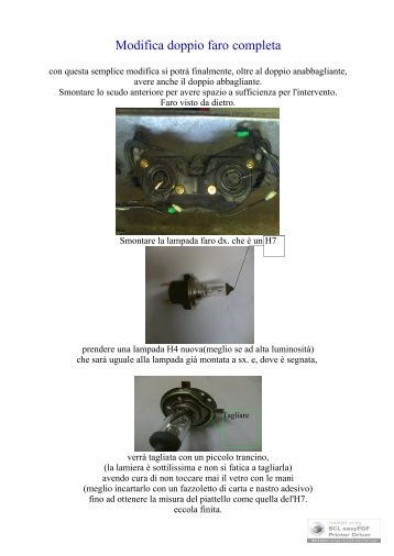 Modifica doppio faro completa - Tmax Club