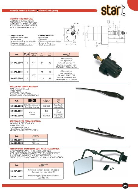 materiale elettrico e fanaleria electrical and lighting ... - Scan-Agro