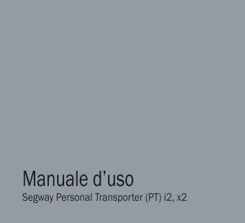 Manuale d'uso - Segway