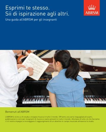 Guida all'ABRSM per gli insegnanti