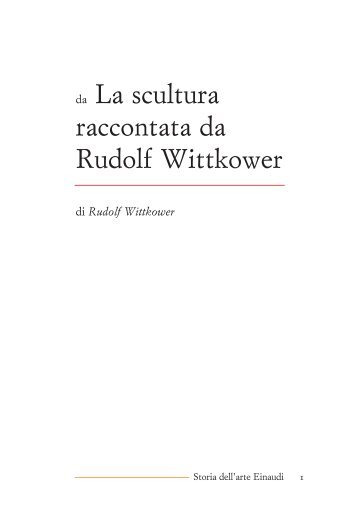 da La scultura raccontata da Rudolf Wittkower - Artleo.It