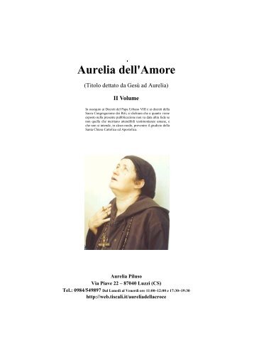 Aurelia dell'Amore II Vol. - Aurelia della Croce