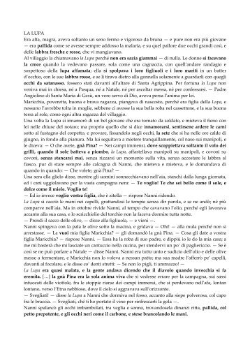 Verga La lupa - Lettere e filosofia