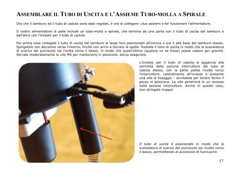 installare e regolare il tubo di caduta - Mr. Bulletfeeder