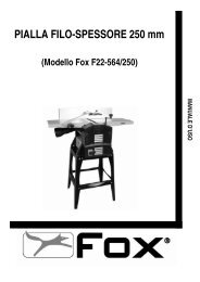 Scarica e stampa il manuale d'uso ITA - Fox Machines