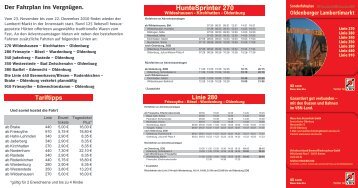 Sonderfahrplan Oldenburger Lambertimarkt (PDF ... - Weser-Ems-Bus