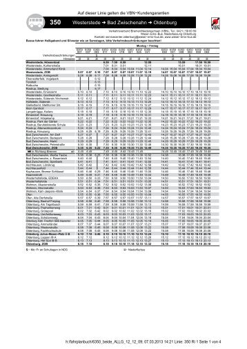 Linie 350 (PDF, 37KB) - Weser-Ems-Bus