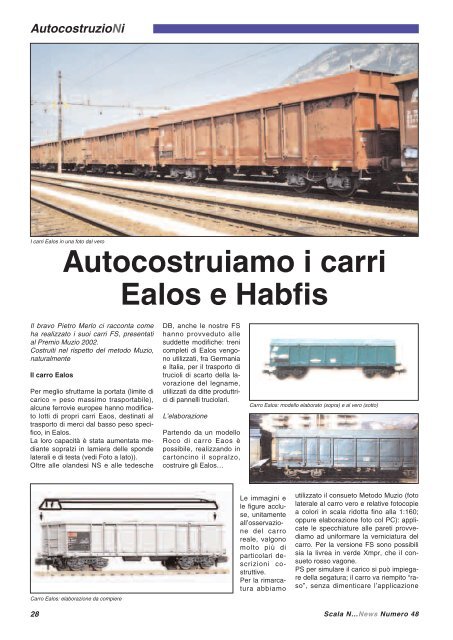 Autocostruiamo i carri Ealos e Habfis - ASN - Amici Scala N