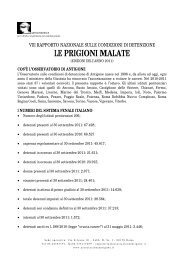 LE PRIGIONI MALATE - Comune di Firenze