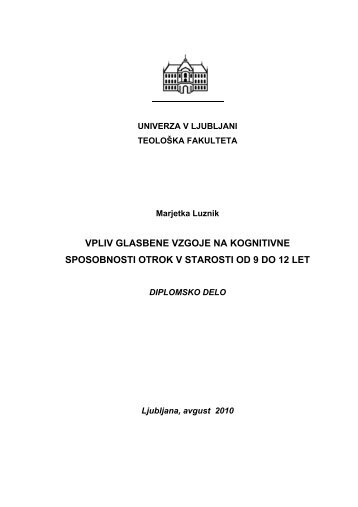 UNIVERZA V LJUBLJANI - Student Info