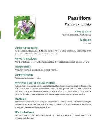 Passiflora - Piante medicinali