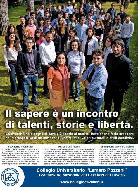 numero 1/2011 - Collegio Universitario Lamaro Pozzani