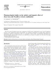 Pharmacological studies on the sedative and hypnotic effect of Kava ...