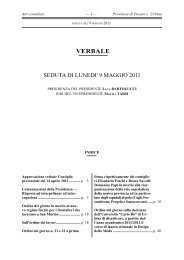 approvazione verbale seduta consiliare del 9 maggio 2011.