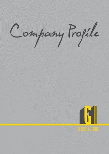 Scarica il Company Profile - Gesuelli & Iorio