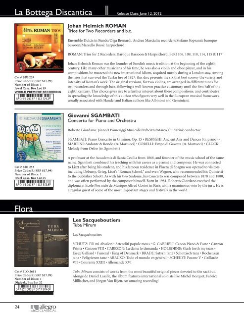 Download the June Classical - Allegro Music