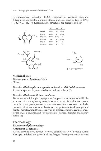 selected medicinal plants - World Health Organization