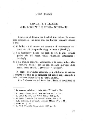 BRINDISI E I DELFINI: MITI, LEGGENDE E STORIA NATURALE 'k ...