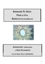 Adorazione a Gesù Eucarestia - Devozioni.Altervista.Org