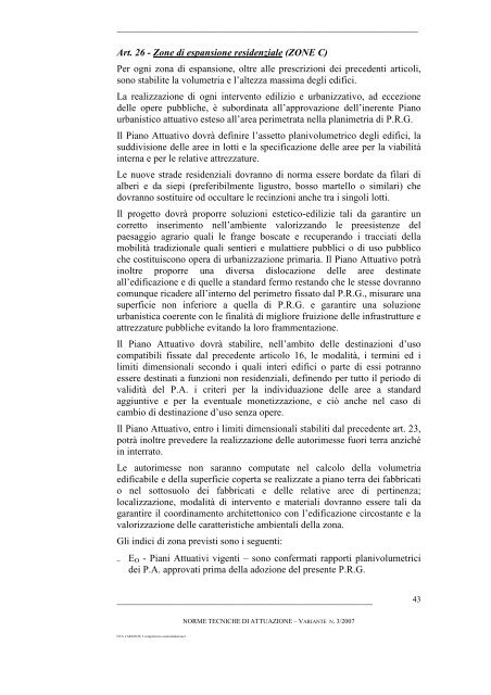 NTA VARIANTE 3 comprensiva controdeduzione1 - Comune di ...