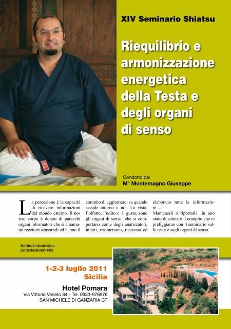 Notiziario Shiatsu 2011 - Il Dojo