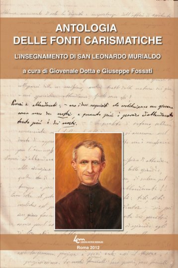 Antologia delle fonti carismatiche - Giuseppini del Murialdo