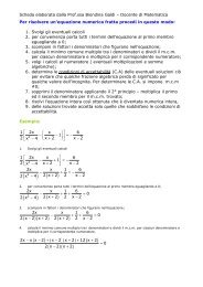 Equazione numerica fratta - Galdi Biondina