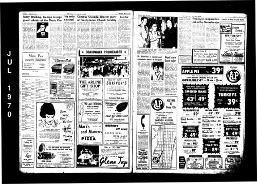 Jul 1970 - On-Line Newspaper Archives of Ocean City - The Ocean ...