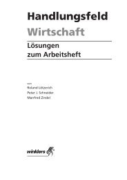 Handlungsfeld Wirtschaft - Westermann